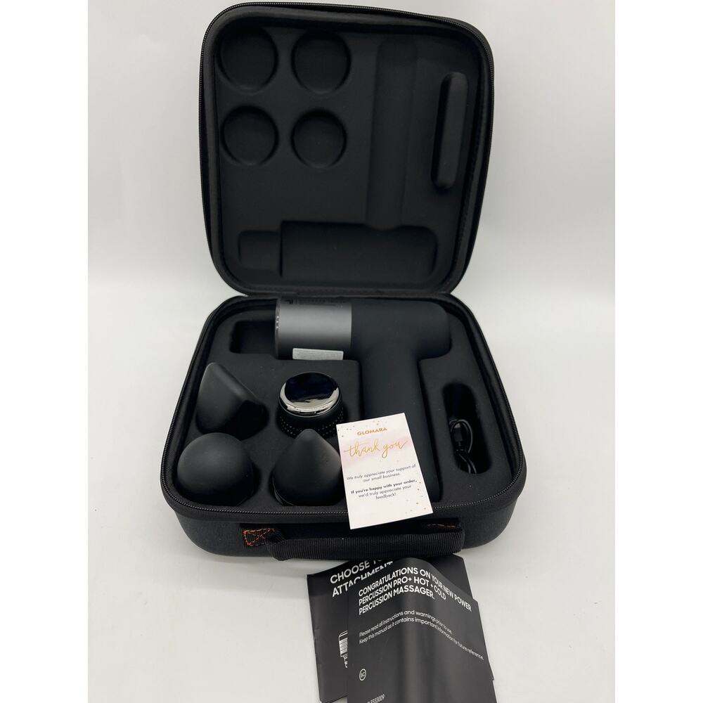 Sharper Image PowerBoost Pro+ Hot Cold Compact Electric Massager Percussion Gun